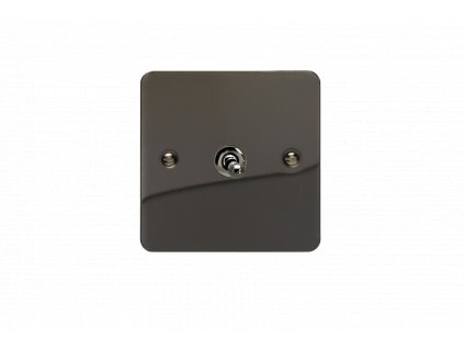 Designový vypínaè Páèkový vypínaè TOGGLE - 1-modulový køíový (è.7) 10A 1-pólový ULTRAPLOCHÉ - èerné (lesklé) iridium / èerné (lesklé) iridium, XFIT1