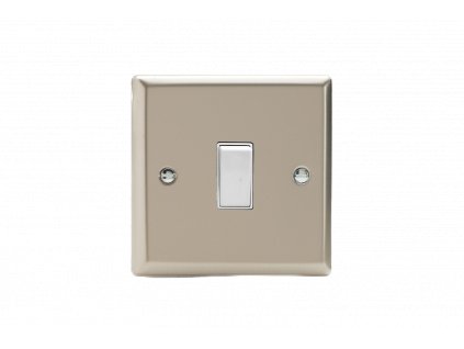 Designový vypínaè Kolébkový vypínaè ROCKER - 1-modulový 20A 2-pólový KLASICKÉ - satén / bílá kolébka, XN20W