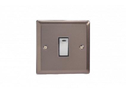 Designový vypínač Kolébkový vypínač ROCKER - 1-modulový 20A 2-pólový KLASICKÉ - cínová / chromová kolébka, XR20ND