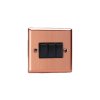 Designový vypínač Kolébkový vypínač ROCKER - 3-modulový schodišťový (č.6); jednosměrný (č.1) 10A 1-pólový KLASICKÉ - kartáčovaná měď / černé kolébky, XY3B.BC