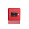 Designový vypínač Kolébkový vypínač ROCKER - 1-modulový 10A 3-pólový KLASICKÉ - poštovní červená / černý, XYFIB.PR