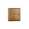 Designový vypínač Páčkový vypínač TOGGLE - 1-modulový schodišťový (č.6); jednosměrný (č.1) 10A 1-pólový KLASICKÉ - kartáčovaný bronz / černé (lesklé) iridium, XYT1.BZ