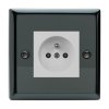 Designová zásuvka Klasický - černé (lesklé) Iridium 1-Síťová zásuvka MAINS SOCKET - PIN CZ modul 16A do rámečků DataGrid (2 místa) - černá, Klasický - černé (lesklé) Iridium 1-Síťová zásuvka MAINS SOCKET - PIN CZ modul 16A do rámečků DataGrid (2 místa) - černá (Barva vnitřku Bílá, Verze česká)
