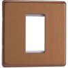 Rámeček PLATE - BEZŠROUBKOVÉ - kartáčovaný bronz, XDYG1S.BZ