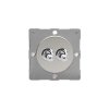 Designový vypínač Páčkový vypínač TOGGLE - 2-modulový schodišťový (č.6); jednosměrný (č.1) 10A 1-pólový MODULÁRNÍ - leštěný chrom / chromové páčky, EGT2C removebg preview