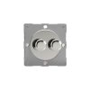 Luxusní stmívač Rotační stmívač DIMMER - 2-modulový schodišťový (č.6) 40-250 W 1.09A 1-pólový MODULÁRNÍ - leštěný chrom / leštěný chromový knoflík, EGTP2C removebg preview