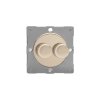 Luxusní stmívač Rotační stmívač DIMMER - 2-modulový schodišťový (č.6) 40-250 W 1.09A 1-pólový MODULÁRNÍ - satén / saténový knoflík, EGTP2N removebg preview