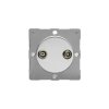 Designová zásuvka Mutimediální zásuvka MEDIA SOCKET - 2-modulový TV/Radio MODULÁRNÍ - kartáèovaná ocel, EGRTV2S removebg preview