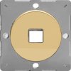 Rámeček PLATE - 1-pólový MODULÁRNÍ - leštěná mosaz, EGD1V
