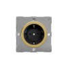 Designová zásuvka Síťová zásuvka MAINS SOCKET - 1-modulový 16A schuko BEZŠROUBKOVÉ - kartáčovaná mosaz / černá, varigrid-mains-socket_Z1EG5FBB.jpg_brushed-brass