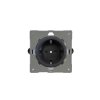 Designová zásuvka Síťová zásuvka MAINS SOCKET - 1-modulový 16A schuko BEZŠROUBKOVÉ - matně černá / černé (lesklé) iridium, varigrid-mains-socket_Z1EG5FBY.MB_screwless_matt-black