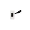 Designová zásuvka Mutimediální zásuvka MEDIA SOCKET - 1-modulový HDMI MODULÁRNÍ - bílá / bílá, Z2GHDMIW