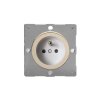 Designová zásuvka Síová zásuvka MAINS SOCKET - 1-modulový 16A èeská PIN MODULÁRNÍ - satén / bílá, varigrid mains socket Z1EG4FWN