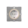 Designová zásuvka Síťová zásuvka MAINS SOCKET - 1-modulový 16A schuko MODULÁRNÍ - satén / bílá, varigrid mains socket Z1EG5FWN
