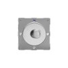 Luxusní stmívač Rotační stmívač DIMMER - 1-modulový schodišťový (č.6) 0-100 W (max 10 LEDs) 0.78A 1-pólový LED MODULÁRNÍ - kartáčovaná ocel / ocelový knoflík, Z1EGTP1S