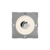 Luxusní stmívač Rotační stmívač DIMMER - 1-modulový schodišťový (č.6) 15-180 W (max 24 LEDs) 0.78A 1-pólový LED MODULÁRNÍ - matně bílá / leštěný chromový knoflík, Z1EGTP1Y.MW