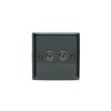 Designový vypínaè Tlaèítkový vypínaè IMPULSE - 2-modulový jednosmìrný (è.1) 0-100 W (max 10 LEDs) 0.7A 1-pólový LED s dálkovým KLASICKÉ - èerné (lesklé) iridium / èerné (lesklé) iridium, IJII102