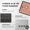 Luxusní stmívaè Rotaèní stmívaè DIMMER - 3-modulový - BEZROUBKOVÉ - Kartáèovaná mosaz, Nae zásuvky a vypínaèe vyrábíme ve tøech tvarech designu - klasický profilovaný, bezroubkový nebo elegantní ultraplochý