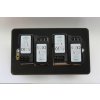 Luxusní stmívač Rotační stmívač DIMMER - 4-modulový - ULTRAPLOCHÉ - černé (lesklé) Iridium, JFIDP254 BACK