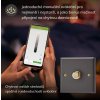 Luxusní stmívač Rotační stmívač DIMMER - 2-modulový schodišťový (č.6) 0-100 W (max 10 LEDs) 0.9A 1-pólový LED KLASICKÉ - leštěná měď / leštěný měděný knoflík, Naše stmívače můžete ovládat pomocí aplikace Supla ze svého mobilního telefonu