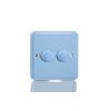 Luxusní stmívač Rotační stmívač DIMMER - 2-modulový - KLASICKÉ - Skořápkově modrá, HY83.DB