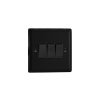 Designový vypínač Kolébkový vypínač ROCKER - 3-modulový schodišťový (č.6); jednosměrný (č.1) 10A 1-pólový KLASICKÉ - matně černá / černé kolébky, XY3B.MB t