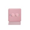 Luxusní stmívač Rotační stmívač DIMMER - 2-modulový - KLASICKÉ - Růžová, HY83.RP