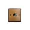 Luxusní stmívač Rotační stmívač DIMMER - 1-modulový - KLASICKÉ - Kartáčovaný bronz, JYP401.BZ