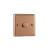 Luxusní stmívač Rotační stmívač DIMMER - 1-modulový - KLASICKÉ - Leštěná měď, HY1.CU