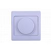 Luxusní stmívač Rotační stmívač DIMMER - 1-modulový - BEZŠROUBKOVÉ - Bílá, KEOP101W
