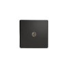 Designová zásuvka Mutimediální zásuvka MEDIA SOCKET - 1-modulový TV/Radio BEZROUBKOVÉ - prémiová èerná, XDL8S