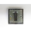 Designový vypínaè Páèkový vypínaè TOGGLE - 1-modulový schodiový (è.6); jednosmìrný (è.1) 10A 1-pólový BEZROUBKOVÉ - kartáèovaná ocel / chromová páèka, XDIT1S BACK