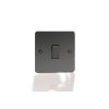 Designový vypínač Kolébkový vypínač ROCKER - 1-modulový schodišťový (č.6); jednosměrný (č.1) 10A 1-pólový ULTRAPLOCHÉ - černé (lesklé) iridium / černé (lesklé) iridium, XFI1D