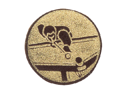 Kovový emblém ⌀ 2,5 cm, biliard