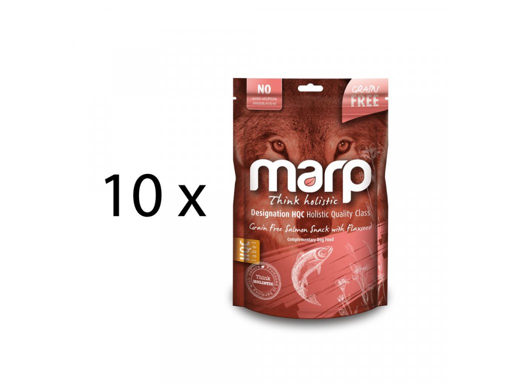 Marp Holistic – Lososové pamlsky se lněným semínkem bez obilovin 10x150g