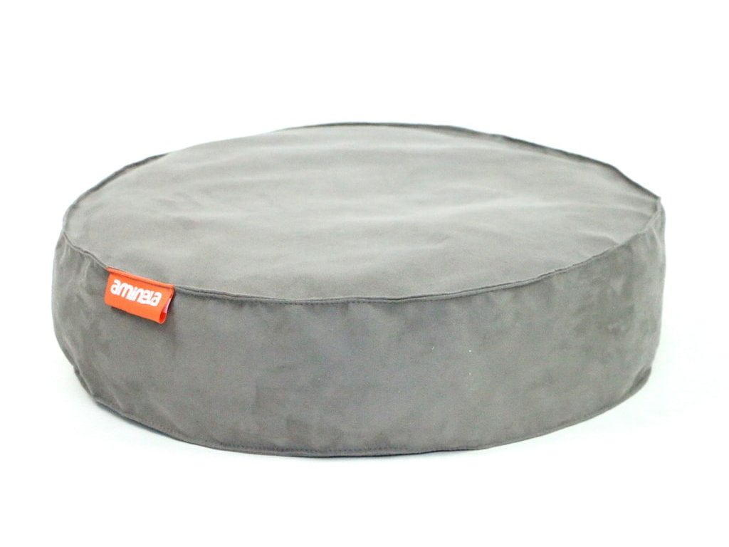 Kulatý pelíšek Aminela Full comfort 50/12cm šedá