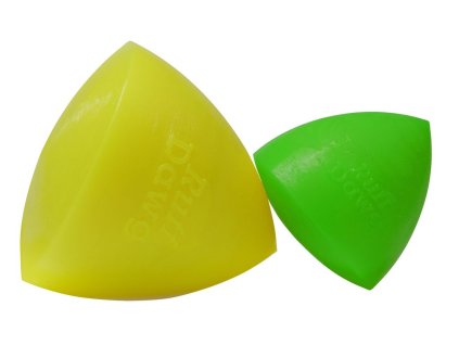 Ruff Dawg nezničitelná hračka pro psy pyramida 7,6cm pro malé a střední psy pod 18 kg (varianta Růžová)