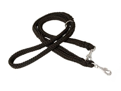 Lanové přepínací vodítka pletené HUGO - Černá (varianta Černá - 20mm x 240cm 17308)