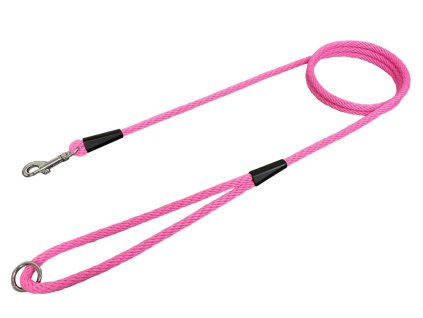 Vodítko lano, SPIRÁLA JEDNOBAREVNÁ - Růžová (varianta Růžová - 6mm x 150cm 15206J)