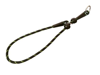Obojek polostahovací - lano - Černo-zelená (varianta Černo-zelená - 6mm x 70cm 15147)