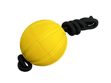 Míček FOAM se šňůrkou žlutý - Žlutá (varianta Žlutá - 9cm x 48cm 09084Y)