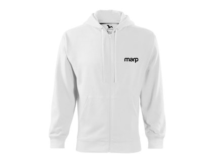 Marp pánská mikina s kapucí Signature - bílá (varianta L)