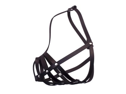 Kožený náhubek, pletený - Černá (varianta č. 8 (OČ 33cm, DČ 4cm, OK 51-70cm()