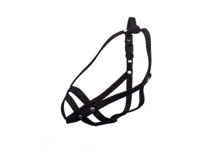 Popruhový náhubek, pletený - Černá (varianta OČ 33cm, DČ 4cm, OK 51-70cm)