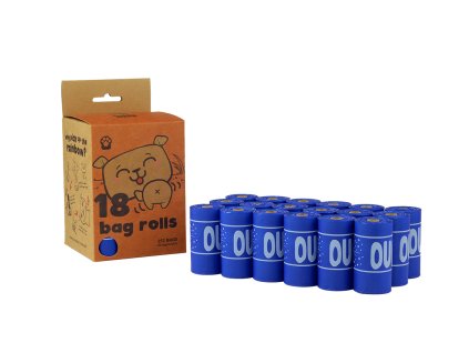 Náhradní ekologické a kompostovatelné pytlíky na psí exkrementy (Počet pytlíků 14 ks)