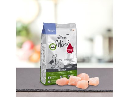 platinum mini puppy chicken kureci pro stenata 900 g
