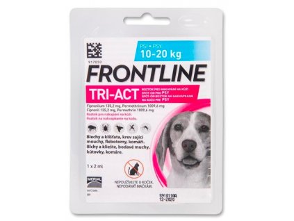 Frontline TRI-ACT spot-on pro psy M (1x2ml) 10-20kg