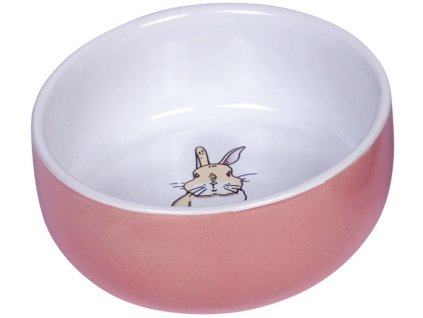 Nobby Rabbit keramická miska pro hlodavce růžová 11 x 4,5 cm