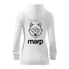 Marp dámská mikina s kapucí Signature - bílá (varianta L)