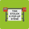 Stolek k pop-up stena - tisk nove grafiky